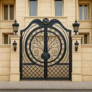 درب فلزی دایره مصور در اهواز