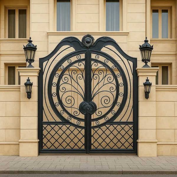 درب فلزی دایره مصور در اهواز
