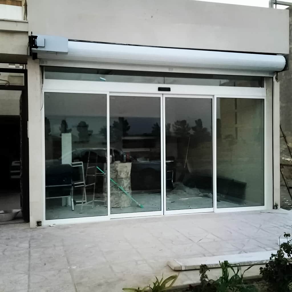 نصب درب شیشه ای اتوماتیک لوکس برای اداره در اهواز