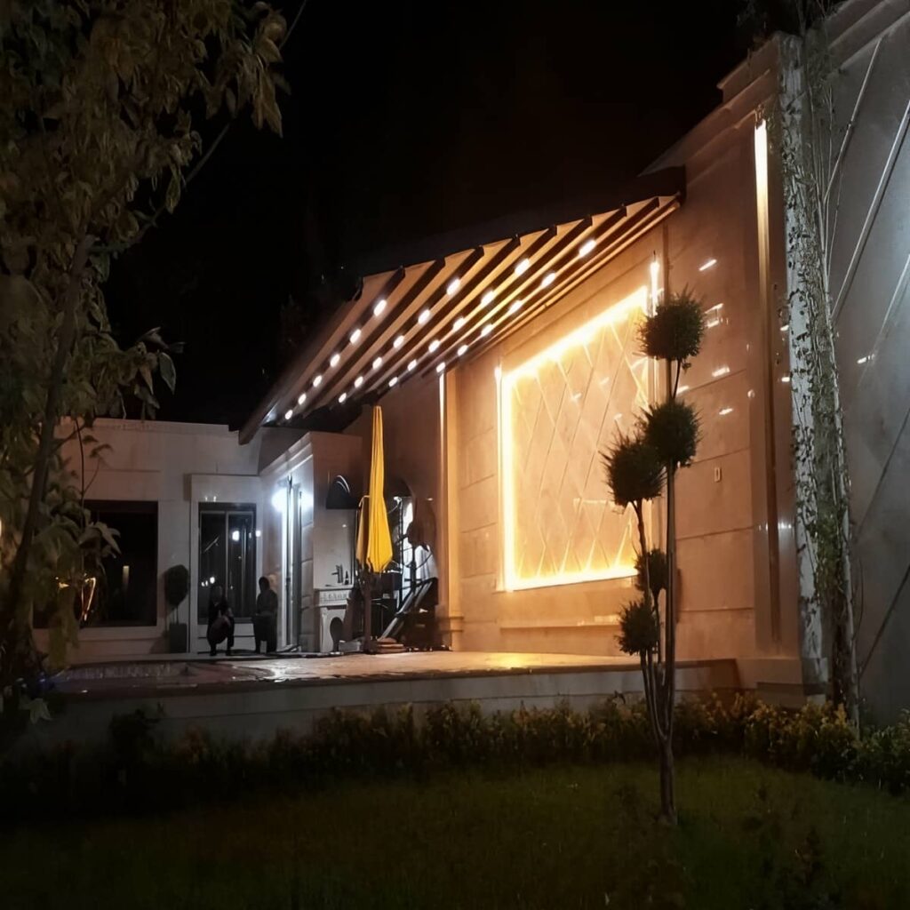نصب سقف برقی متحرک لوکس برای تراس در اهواز