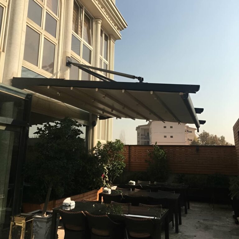 سایبان برقی مقاوم برای روف گاردن در اهواز