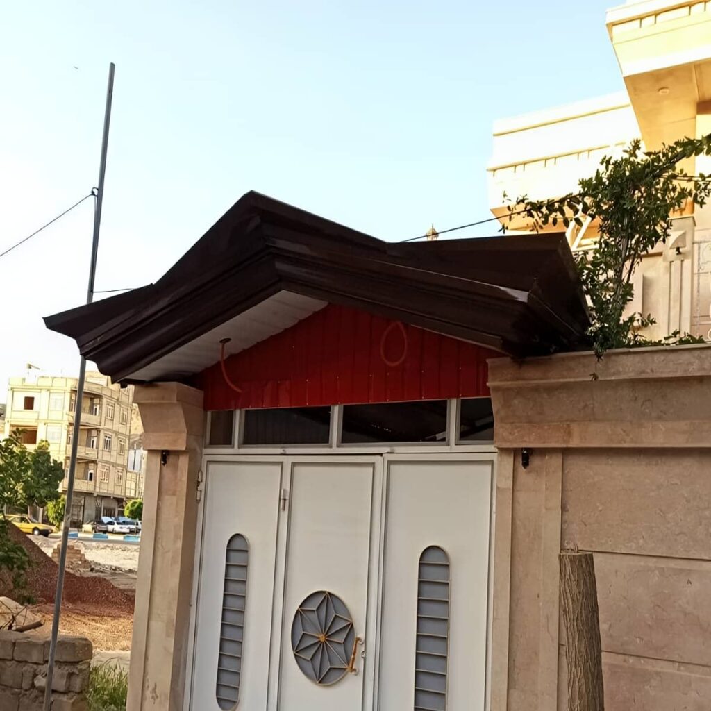 آردواز سقف شیبدار در اهواز با پوشش مقاوم خاکستری