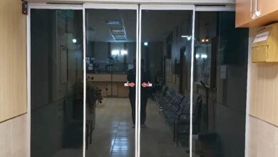 10 مدل درب اتوماتیک شیشه ای دو لنگه کشویی در اهواز