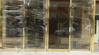 9 طرح درب اتوماتیک شیشه ای بانک کنترل ورود در اهواز