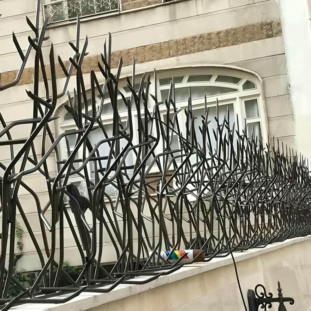 حفاظ شاخ گوزنی پرتراکم امنیتی با شاخه‌های منظم در اهواز