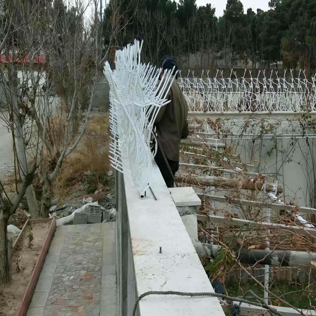 مدل حفاظ میلگردی برای دیوار ساختمان در اهواز