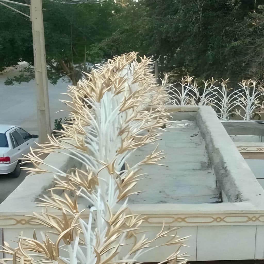 اجرای حفاظ لیلیوم لوکس برای دیوار باغ ویلا در اهواز