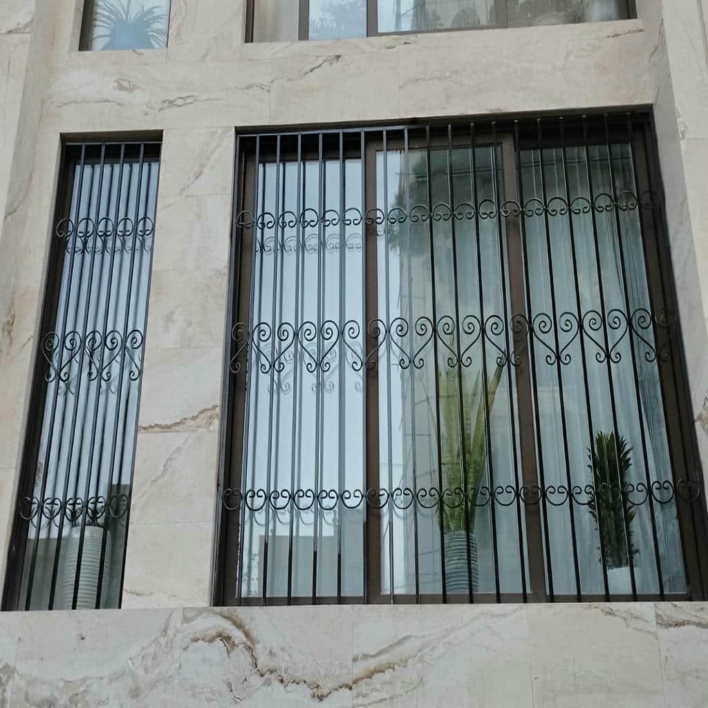خرید نرده پنجره فلزی شاسی دار متناسب با نوع فریم در اهواز