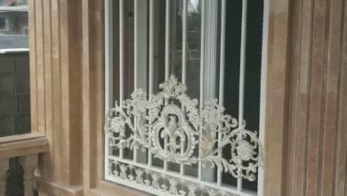 14 نمونه حفاظ پنجره رنگی کوره ای در اهواز