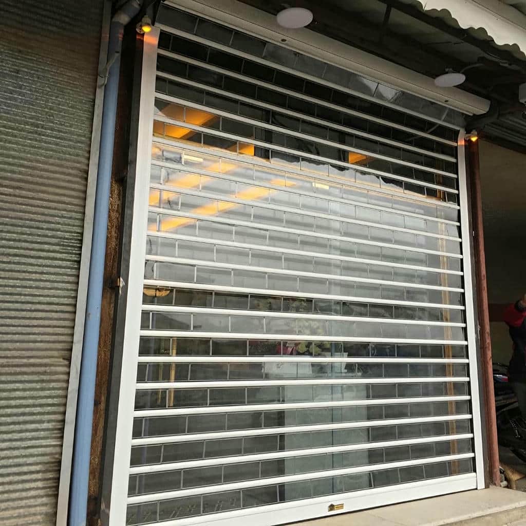 درب کرکره ای مغازه صنعتی با تیغه فوم دار در اهواز درب کرکره ای مغازه صنعتی با تیغه فوم دار در اهواز