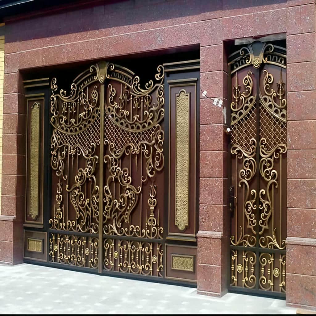 14 طرح درب فلزی مدرن پنل مشبک در اهواز
