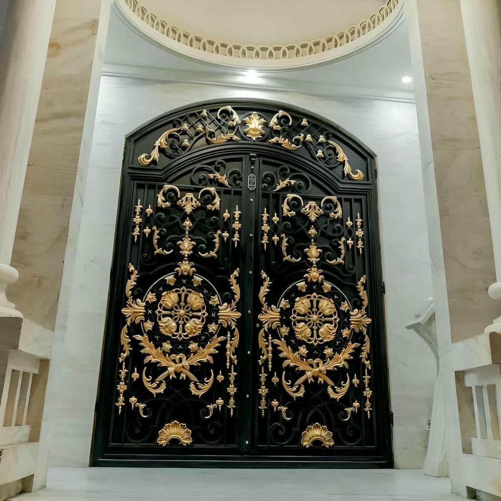 خدمات درب ویلا مدرن نمای سنگی در اهواز از مشاوره تا نصب