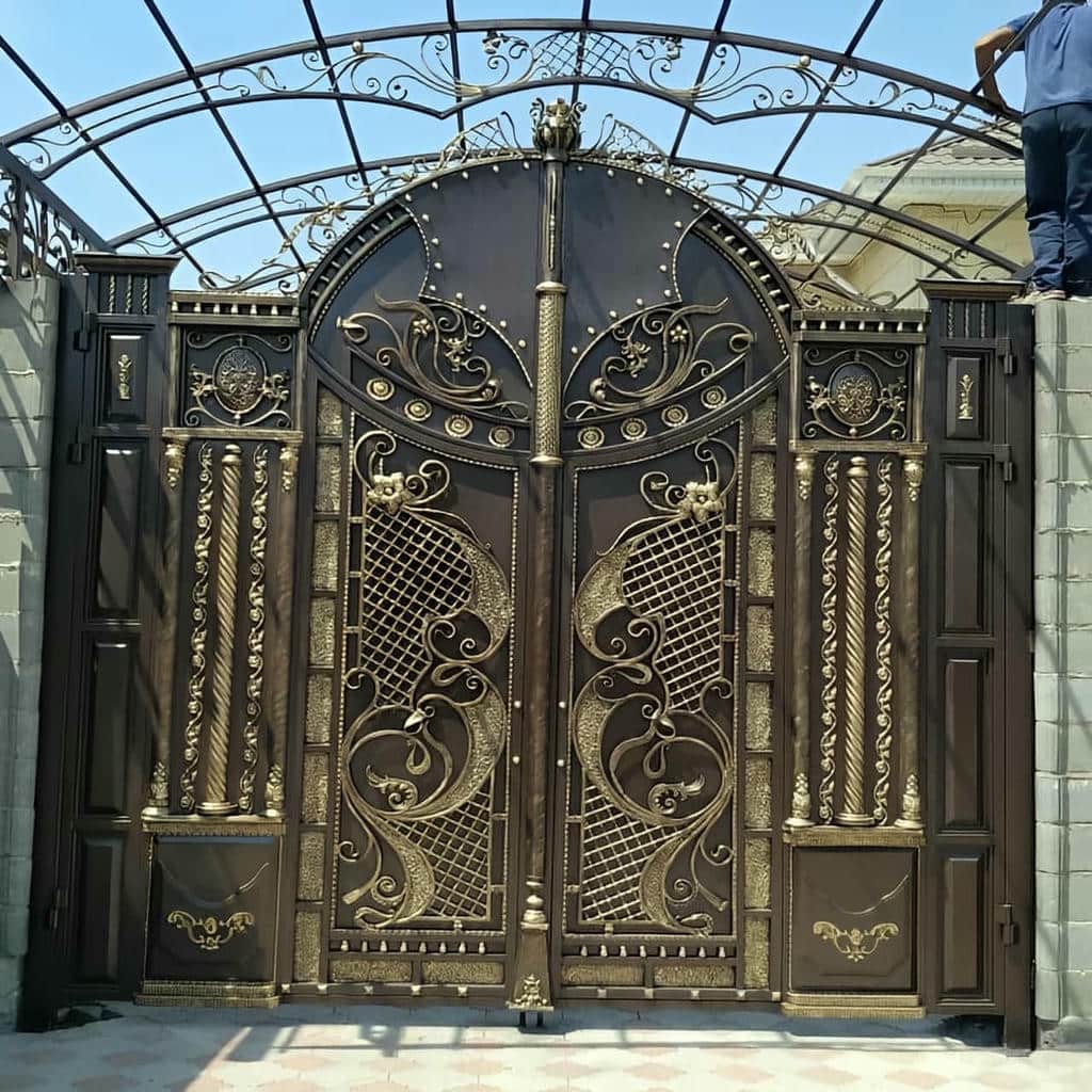 تولید درب آهنی برش لیزری ورودی قاب نامتقارن در اهواز