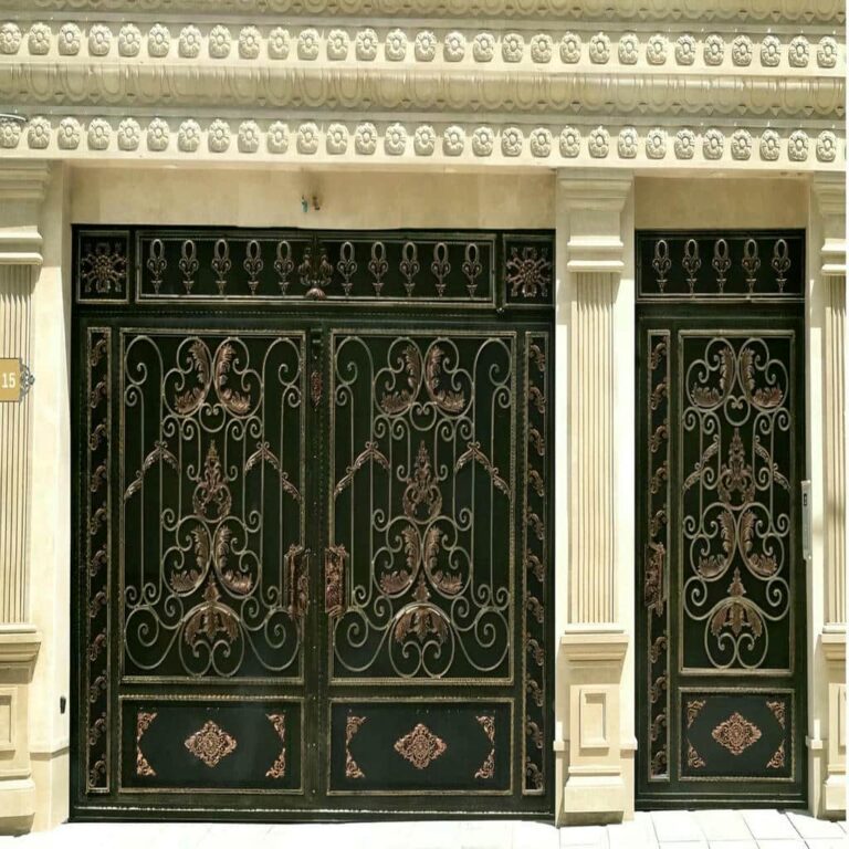 11 طرح درب حیاط طرح چوب فلزی در اهواز