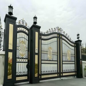 9 طرح درب حیاط قاب فلزی در اهواز