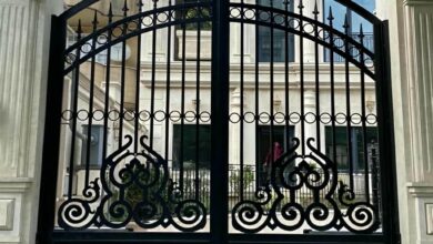 13 مدل درب ویلایی فرفورژه نمای رومی در اهواز