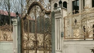 10 مدل درب پارکینگ حیاط لولایی در اهواز