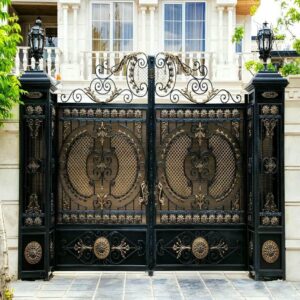 6 مدل درب آهنی حیاط طرح مدرن در اهواز