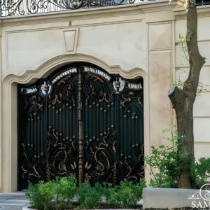 14 مدل درب پارکینگ برش لیزری طرح هندسی در اهواز