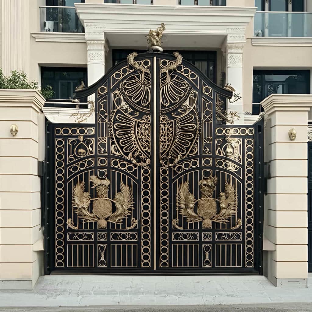 اجرای درب آهنی برش لیزری ورودی مشبک در اهواز