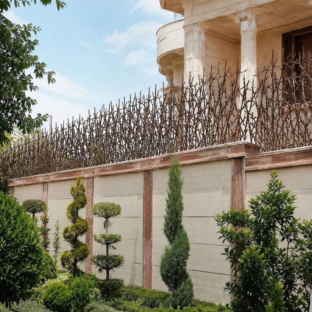 اجرای حفاظ ویلای نمای سنگی با هماهنگی نما در اهواز