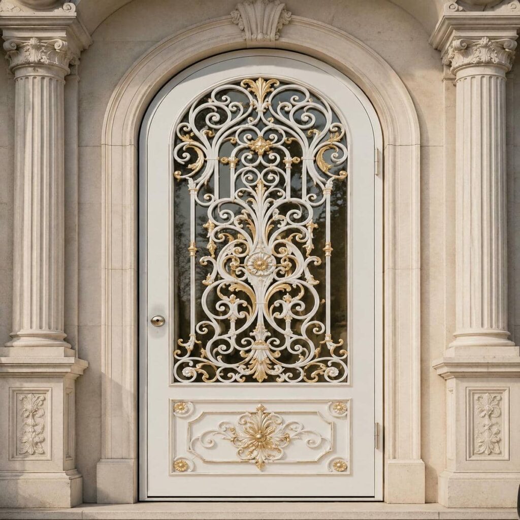 سفارش درب حیاط کوچک نفررو طرح چوب در اهواز