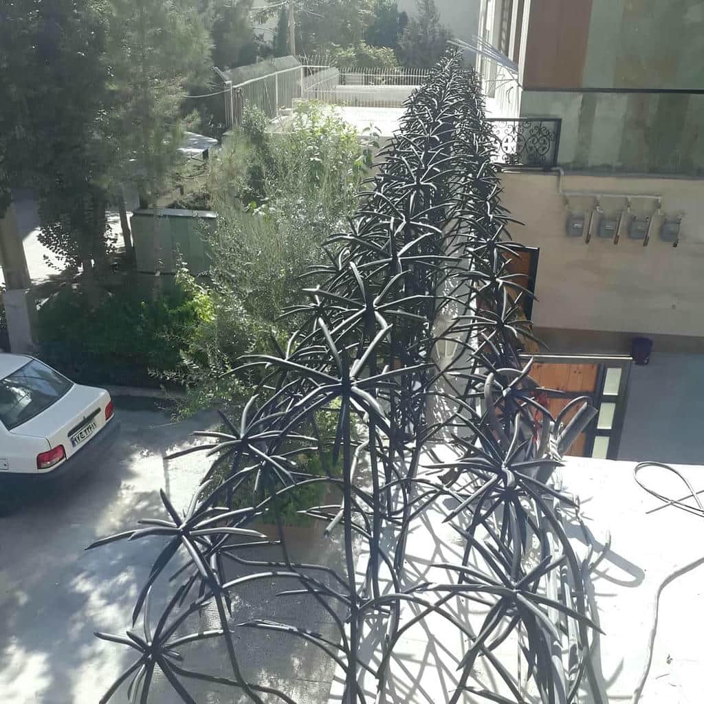 تولید حفاظ دیوار کوتاه با شاخه‌های منظم در اهواز
