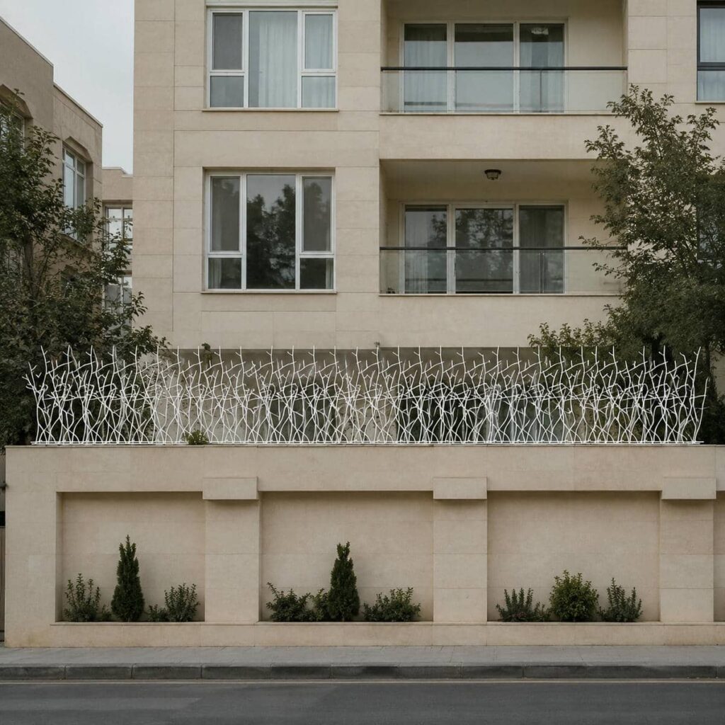 مدل حفاظ دیوار باغ برای محوطه ویلایی در اهواز