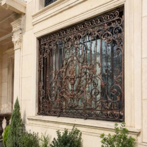 13 طرح نرده پنجره فرفورژه گل دار در اهواز