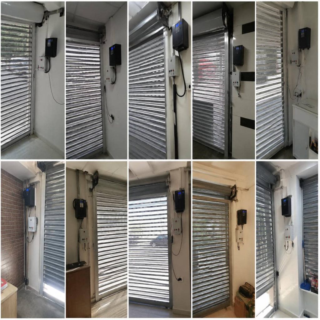 درب کرکره ای ساده بدنه فلزی درب کرکره ای ساده بدنه فلزی