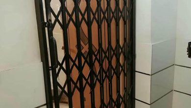 حفاظ ضربدری آکاردئونی اهواز با ریل مقاوم