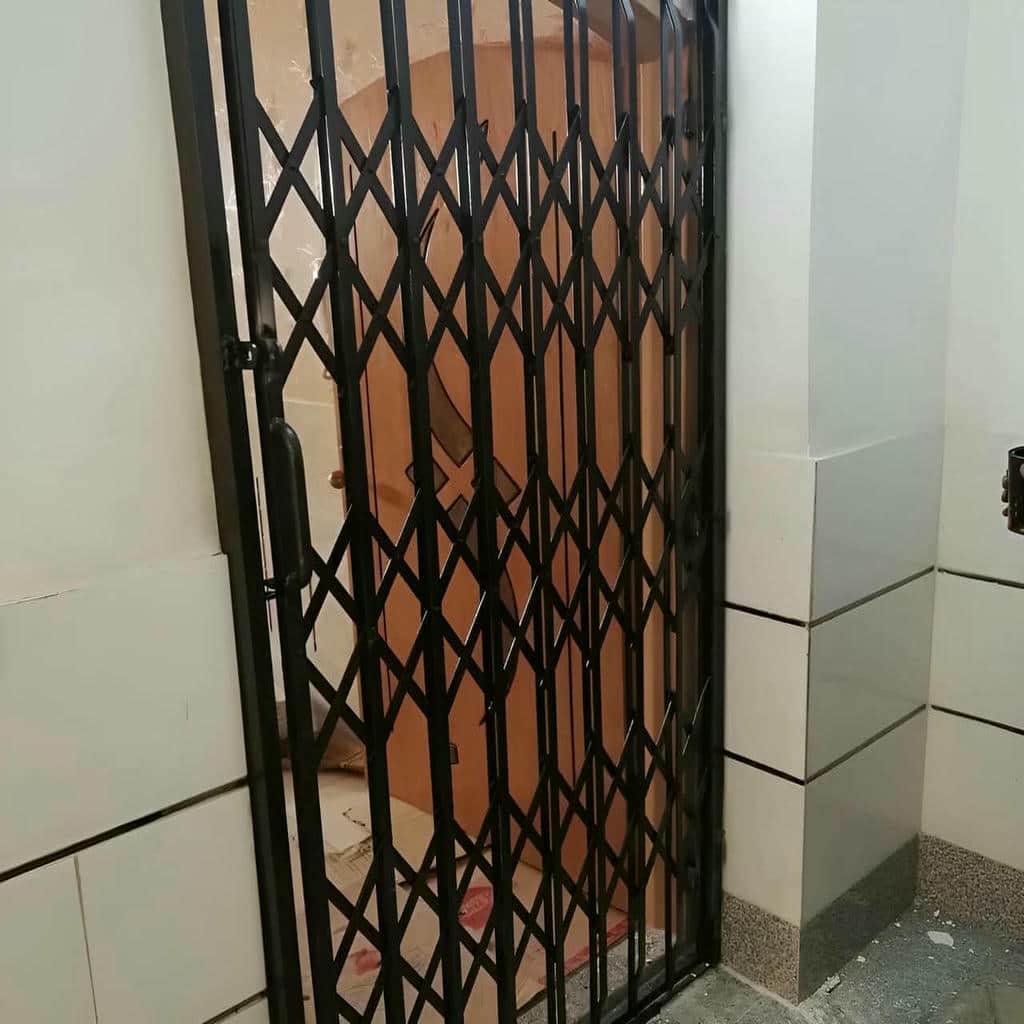 حفاظ ضربدری آکاردئونی اهواز با ریل مقاوم