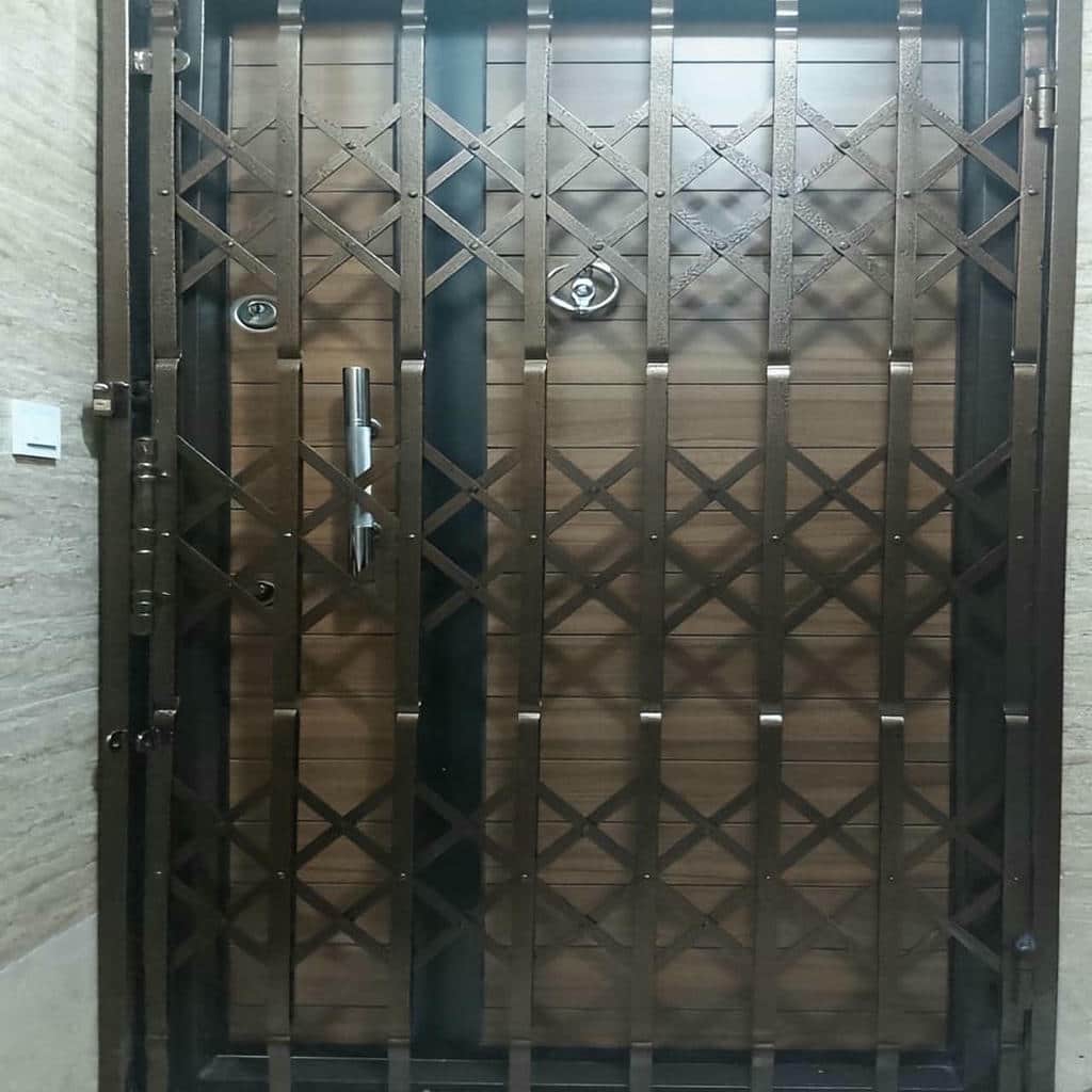 حفاظ آکاردئونی ورودی ساختمان اهواز