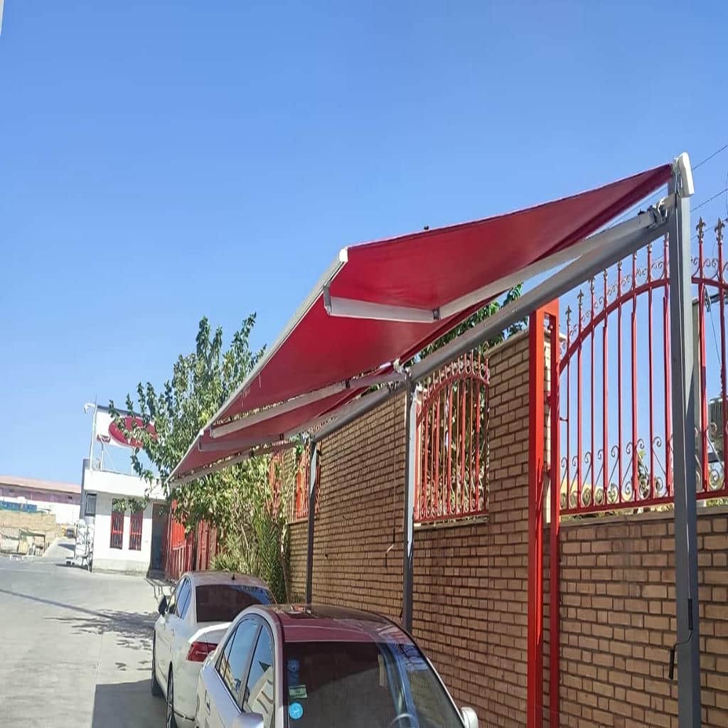 سایه بان اتوماتیک ورودی تجاری مدرن
