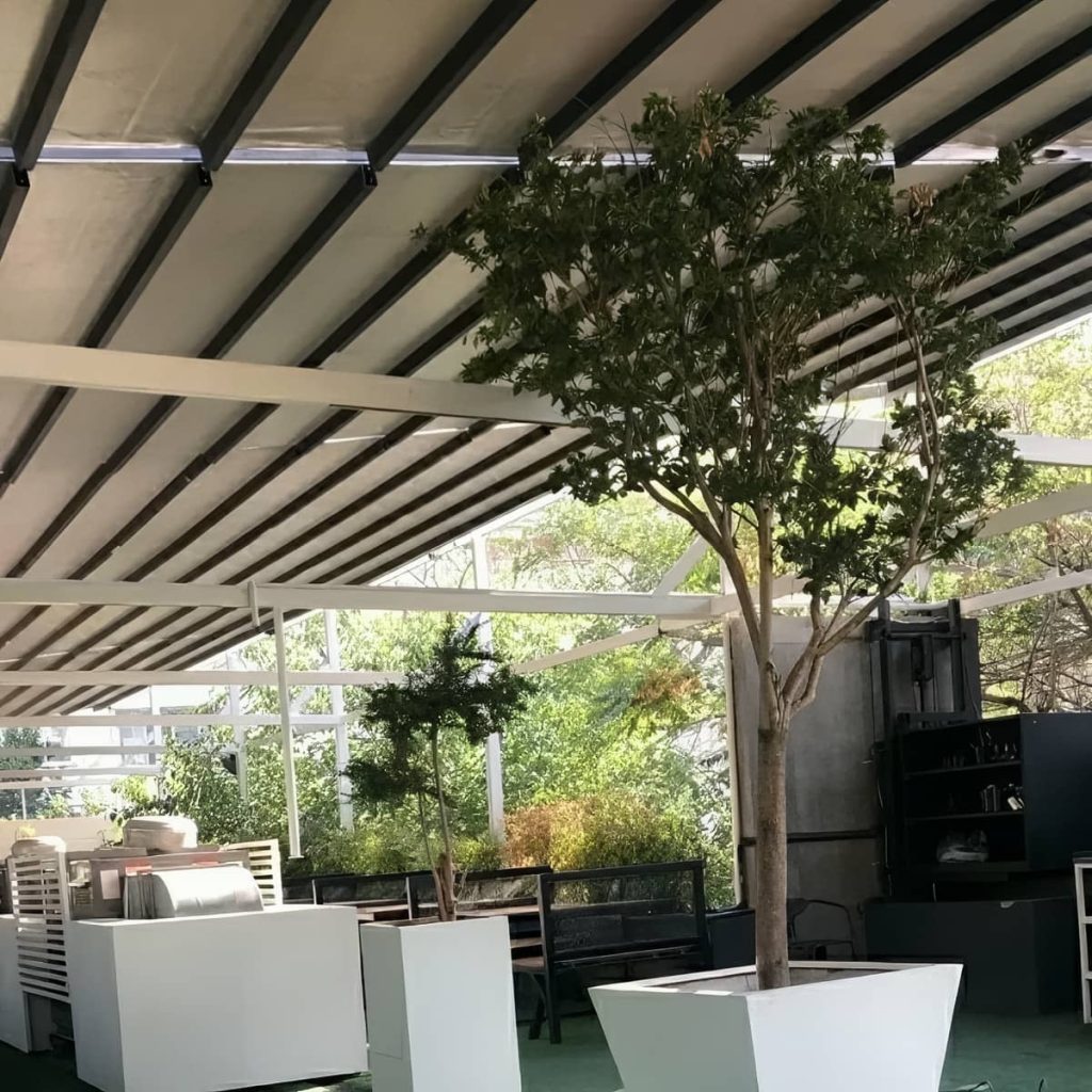 سایبان برقی پارکینگ پوشش خودرو