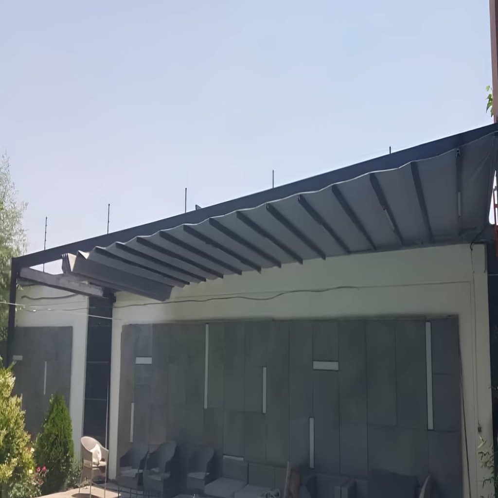 سایه بان متحرک تراس مدرن سایه بان متحرک تراس مدرن