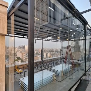سایبان اتوماتیک اهواز مدل بازویی مقاوم