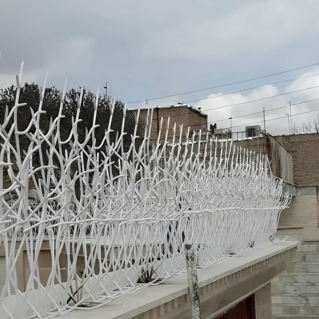 حفاظ شاخ گوزنی طرح f اهواز نمونه اجرای ساختمان