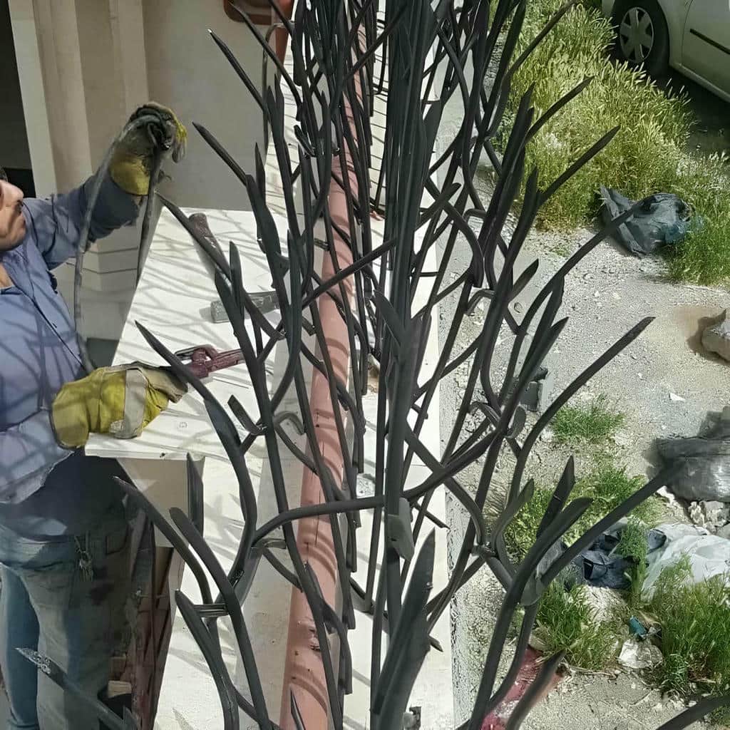 حفاظ دیوار اهواز نمای حیاط مسکونی