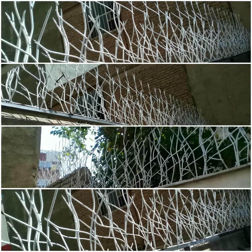 نرده حفاظ دیوار فلزی با پوشش مقاوم