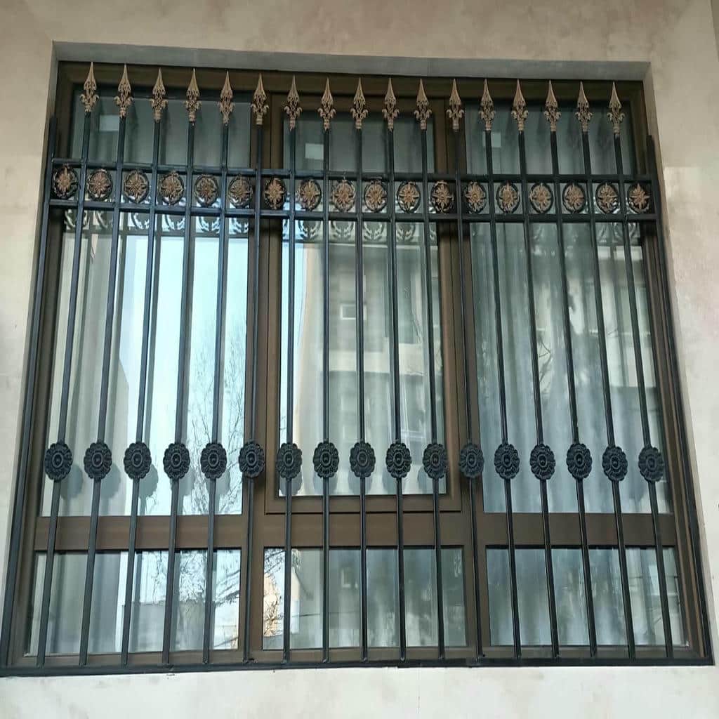 نرده پنجره ثابت اهواز رنگ مشکی