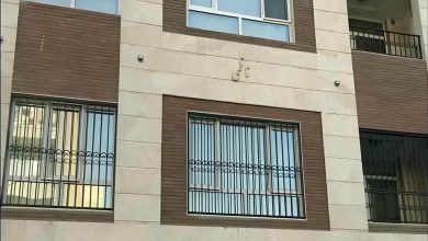 حفاظ پنجره ویلایی اهواز نمای مدرن مشکی