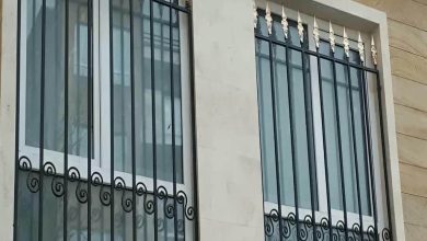 نرده پنجره آهنی اهواز با طرح فرفورژه
