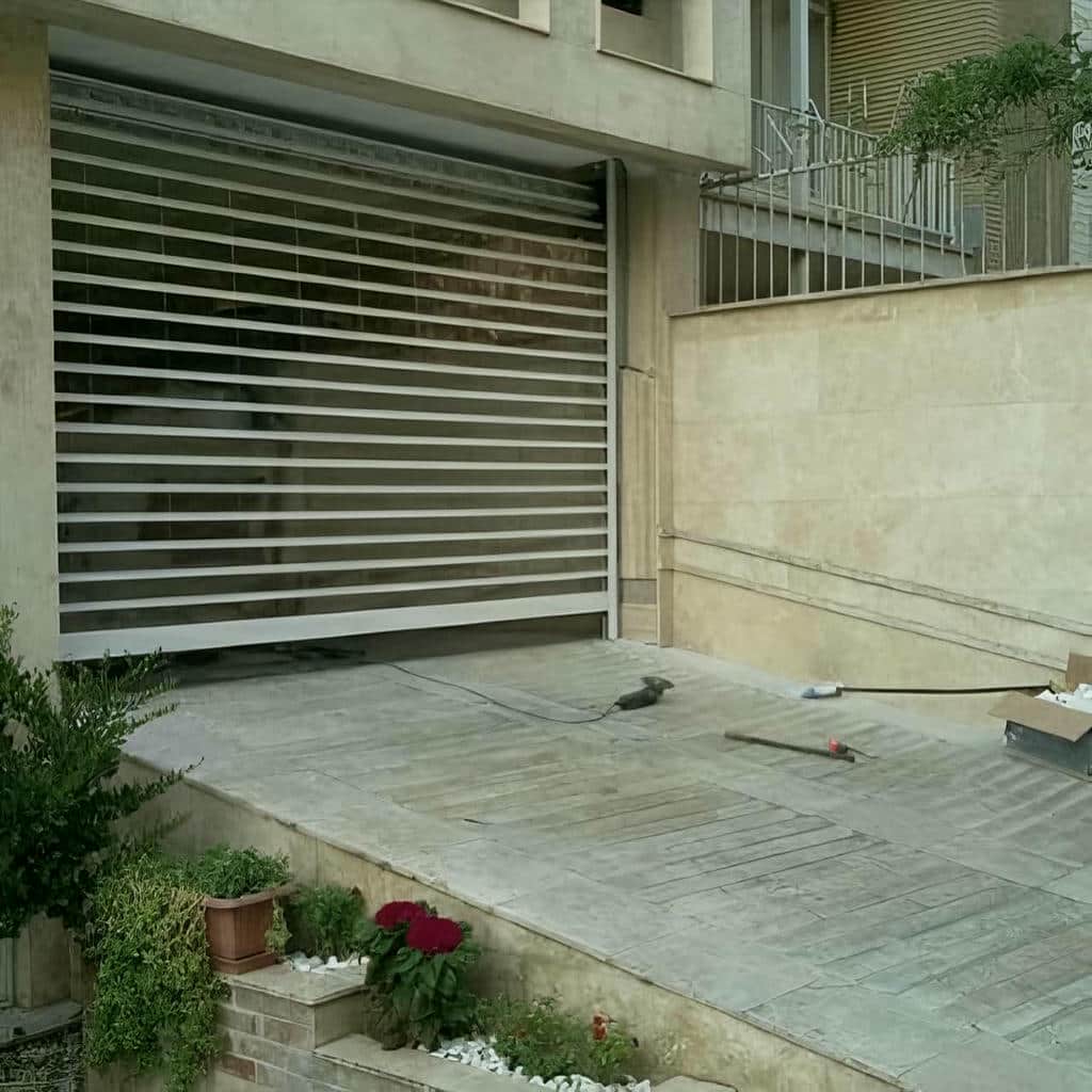 درب کرکره اتوماتیک ورودی مجتمع