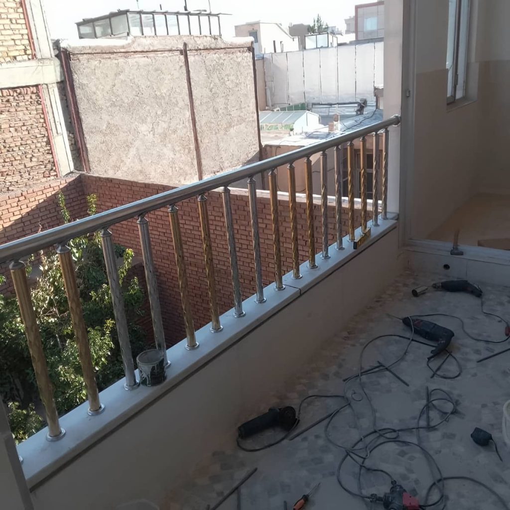 نرده آلومینیومی بالکن در اهواز نمونه اجرا