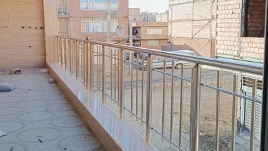 نرده آلومینیومی بالکن اهواز مدل آلومینیومی مدرن