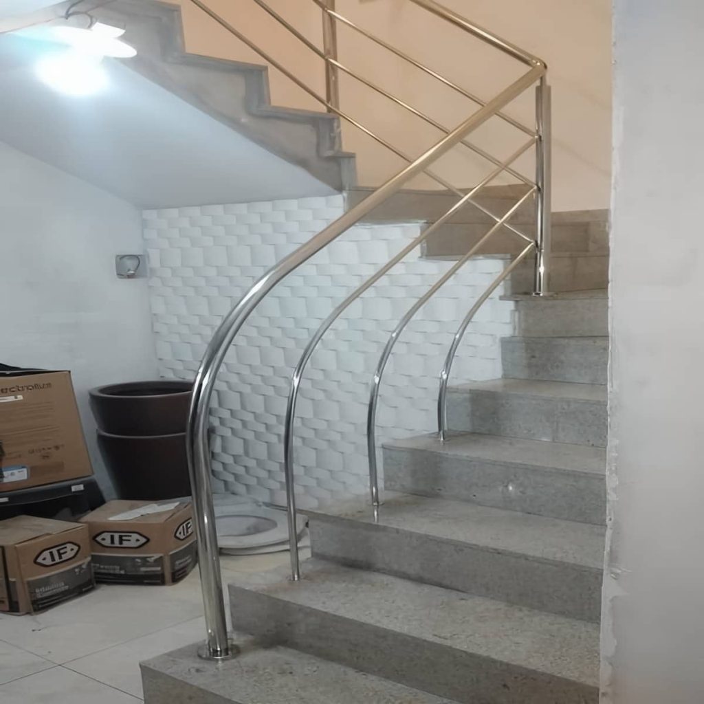 نرده بالکن استیل اهواز ساختمان مسکونی