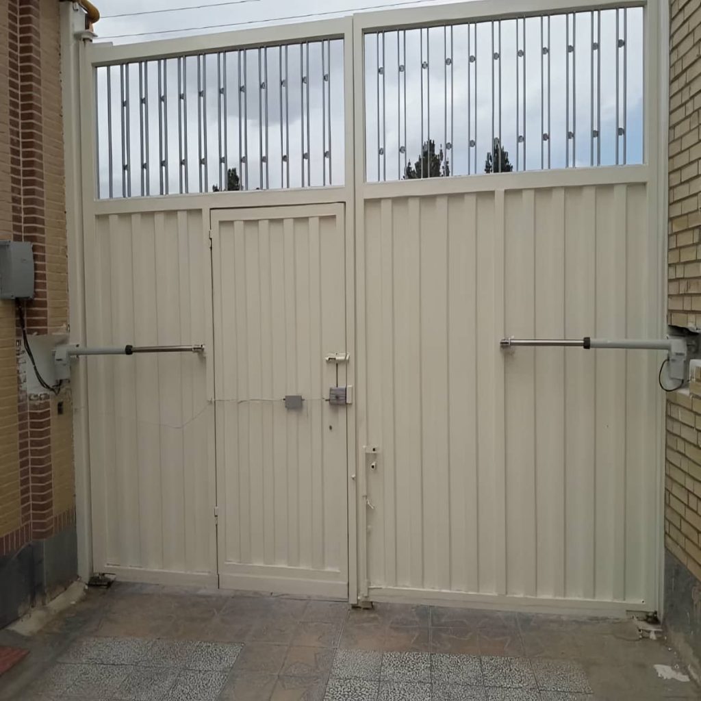موتور کنترل ورودی ساختمان خاکستری