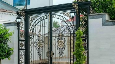 درب گلنرده دار فلزی اهواز با طرح کلاسیک