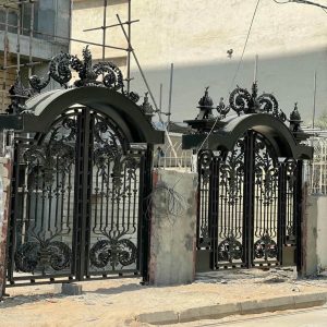 درب فرفورژه فلزی اهواز با طراحی ورودی ویلایی